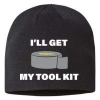 I'll Get My Tool Kit Duck Tape Sustainable Beanie