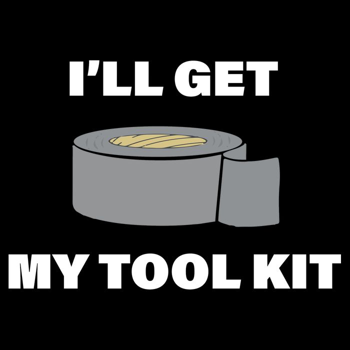 I'll Get My Tool Kit Duck Tape 16 in Basic Backpack