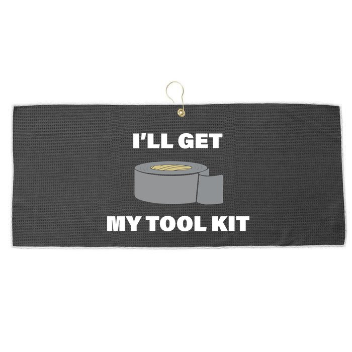 I'll Get My Tool Kit Duck Tape Large Microfiber Waffle Golf Towel