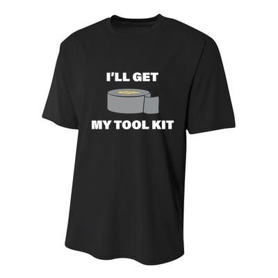 I'll Get My Tool Kit Duck Tape Youth Performance Sprint T-Shirt