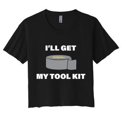 I'll Get My Tool Kit Duck Tape Crop Top