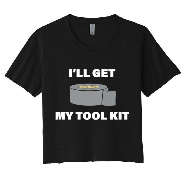 I'll Get My Tool Kit Duck Tape Crop Top