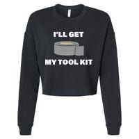 I'll Get My Tool Kit Duck Tape Cropped Pullover Crew
