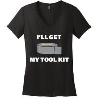 I'll Get My Tool Kit Duck Tape Women's V-Neck T-Shirt