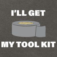 I'll Get My Tool Kit Duck Tape Cotton Canvas Backpack