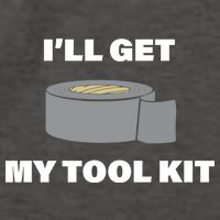I'll Get My Tool Kit Duck Tape Vector Backpack
