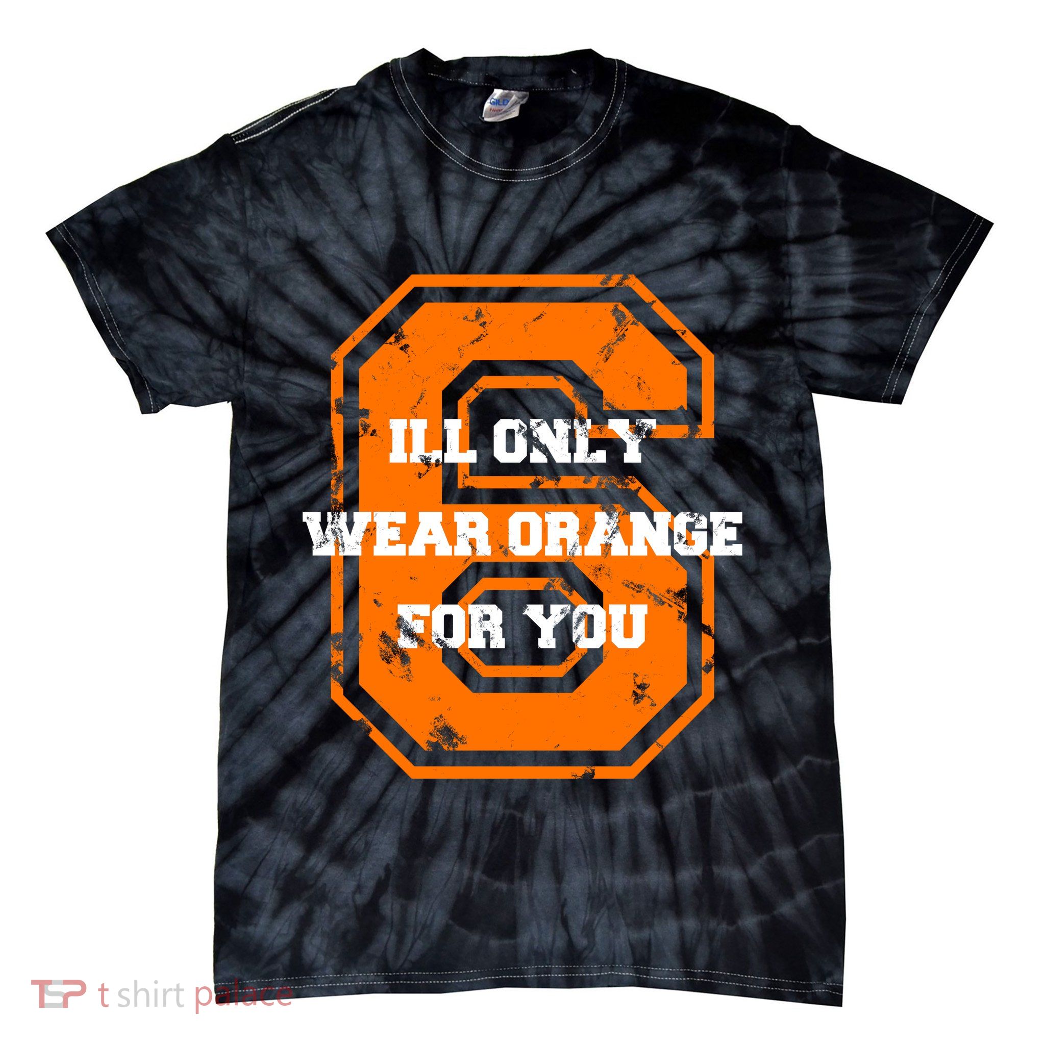 I'll Only Wear Orange For You Cleveland Football Tie-Dye T-Shirt