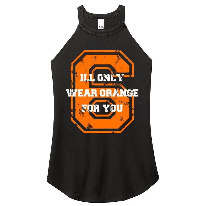 I'll Only Wear Orange For You Cleveland Football Women's Perfect Tri Rocker Tank