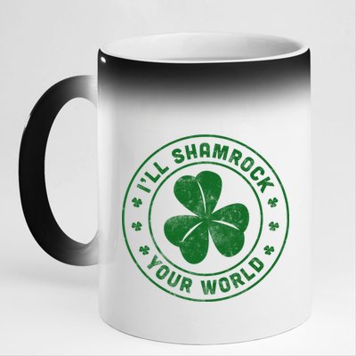 I'll Shamrock Your World 11oz Black Color Changing Mug