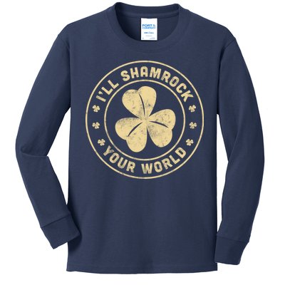 I'll Shamrock Your World Kids Long Sleeve Shirt