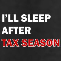 I'll Sleep After Tax Season 7 Panel Mesh Trucker Snapback Hat