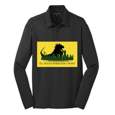 I'll Tread Wherever I Want Silk Touch Performance Long Sleeve Polo