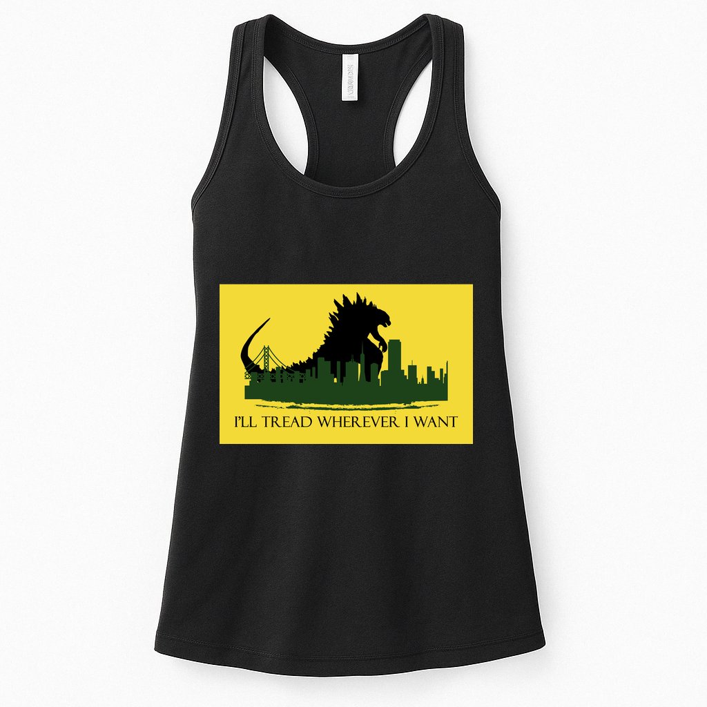I'll Tread Wherever I Want Womens Tank Top