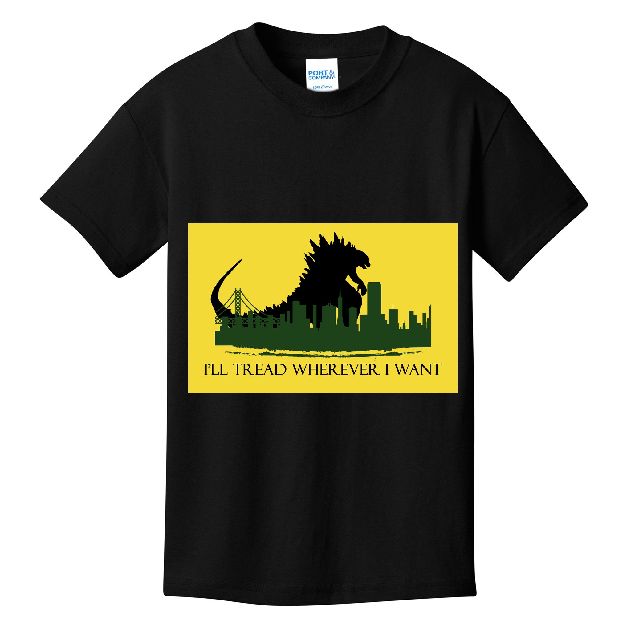 I'll Tread Wherever I Want Kids T-Shirt