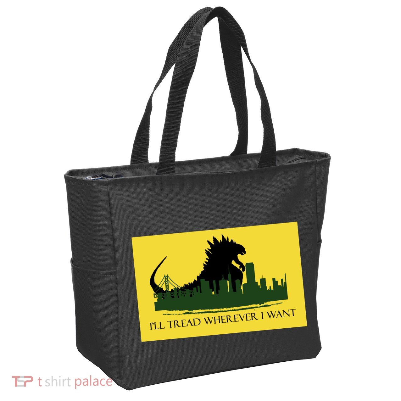 I'll Tread Wherever I Want Zip Tote Bag