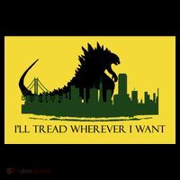 I'll Tread Wherever I Want Zip Tote Bag