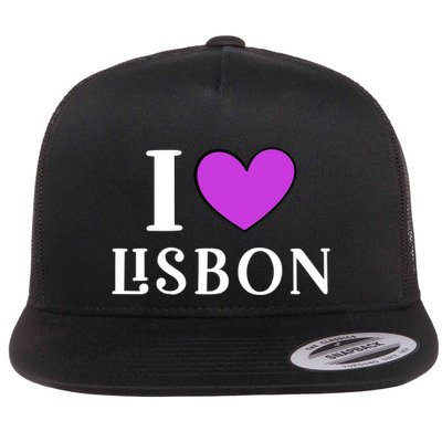 I Love Lisbon Portugal Proud Portugal Citizen Vacation Gift Flatbill Hat