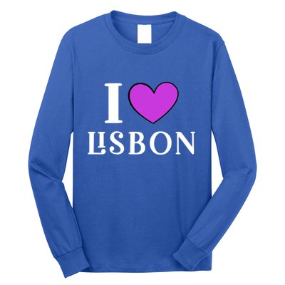 I Love Lisbon Portugal Proud Portugal Citizen Vacation Gift Long Sleeve Shirt