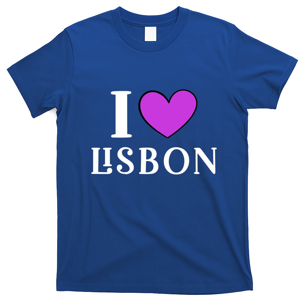 I Love Lisbon Portugal Proud Portugal Citizen Vacation Gift T-Shirt