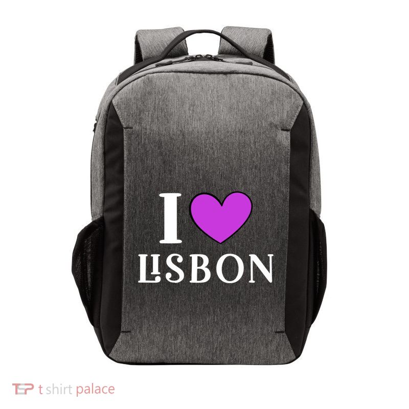 I Love Lisbon Portugal Proud Portugal Citizen Vacation Gift Vector Backpack