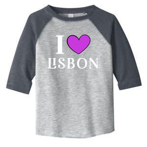 I Love Lisbon Portugal Proud Portugal Citizen Vacation Gift Toddler Fine Jersey T-Shirt