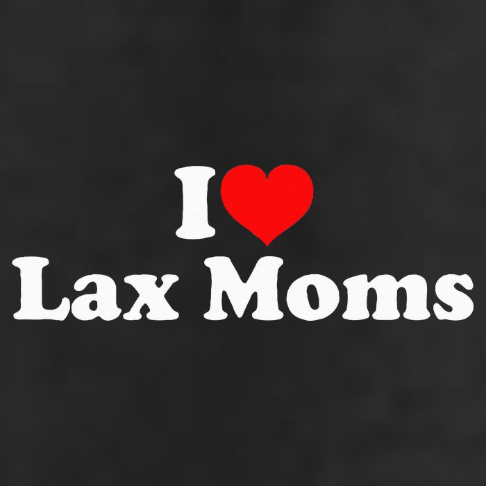 I Love Lax Moms 7 Panel Mesh Trucker Snapback Hat
