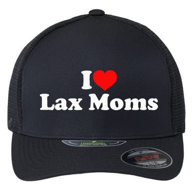 I Love Lax Moms Flexfit Unipanel Trucker Cap
