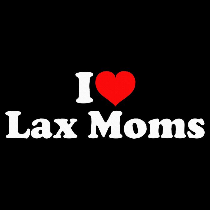 I Love Lax Moms Drawstring Bag