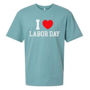 I Love Labor Day Graphic Sueded Cloud Jersey T-Shirt