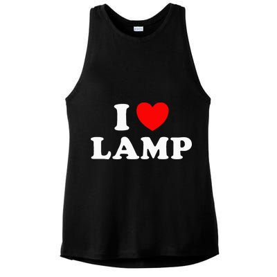 I Love Lamp Funny Light Shade Lampshade Candle Lantern Moth Ladies PosiCharge Tri-Blend Wicking Tank