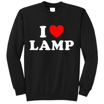 I Love Lamp Funny Light Shade Lampshade Candle Lantern Moth Sweatshirt