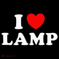 I Love Lamp Funny Light Shade Lampshade Candle Lantern Moth Tall T-Shirt