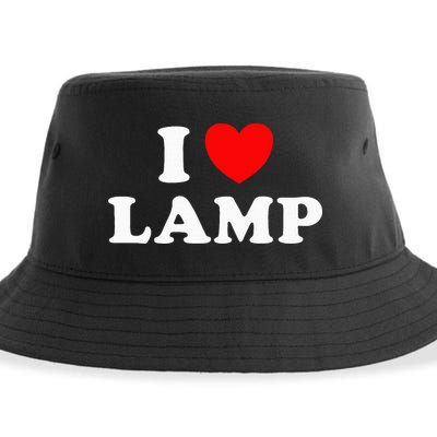 I Love Lamp Funny Light Shade Lampshade Candle Lantern Moth Sustainable Bucket Hat