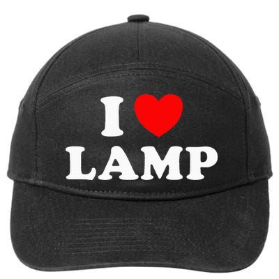 I Love Lamp Funny Light Shade Lampshade Candle Lantern Moth 7-Panel Snapback Hat