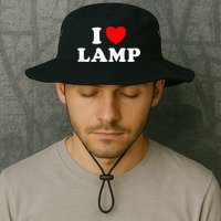 I Love Lamp Funny Light Shade Lampshade Candle Lantern Moth Bucket Hat