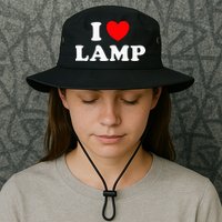 I Love Lamp Funny Light Shade Lampshade Candle Lantern Moth Bucket Hat
