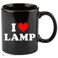 I Love Lamp Funny Light Shade Lampshade Candle Lantern Moth 11oz C Handle Ceramic Mug