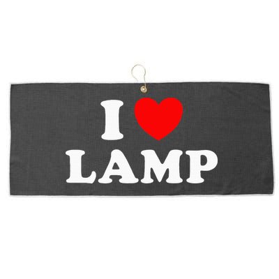 I Love Lamp Funny Light Shade Lampshade Candle Lantern Moth Large Microfiber Waffle Golf Towel