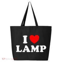 I Love Lamp Funny Light Shade Lampshade Candle Lantern Moth 25L Jumbo Tote