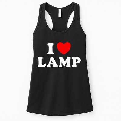 I Love Lamp Funny Light Shade Lampshade Candle Lantern Moth Womens Tank Top