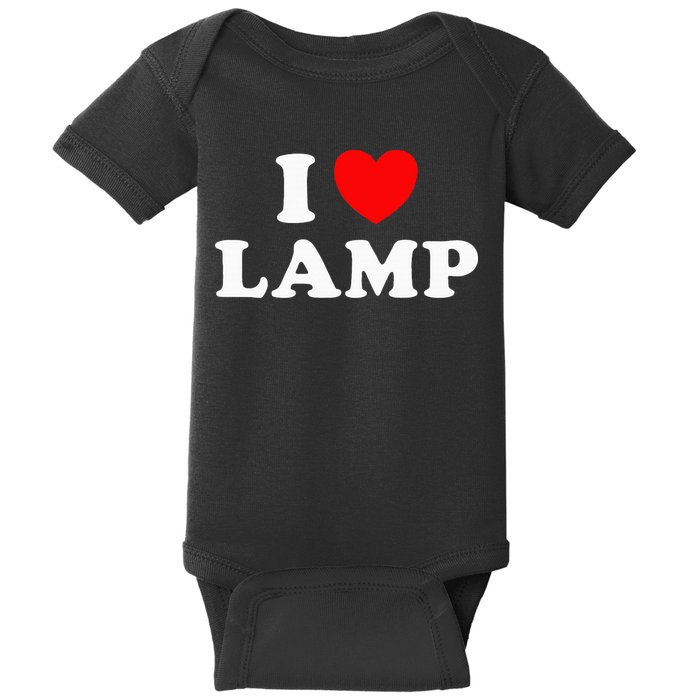 I Love Lamp Funny Light Shade Lampshade Candle Lantern Moth Baby Bodysuit
