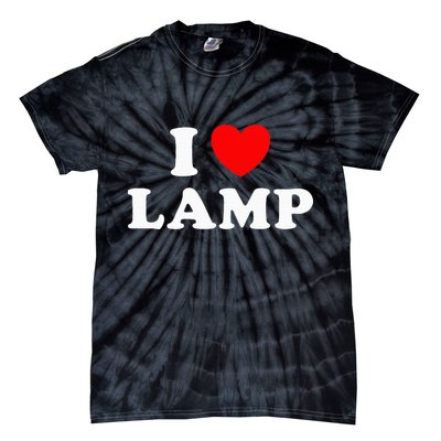 I Love Lamp Funny Light Shade Lampshade Candle Lantern Moth Tie-Dye T-Shirt