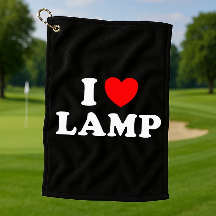 I Love Lamp Funny Light Shade Lampshade Candle Lantern Moth Golf Towel
