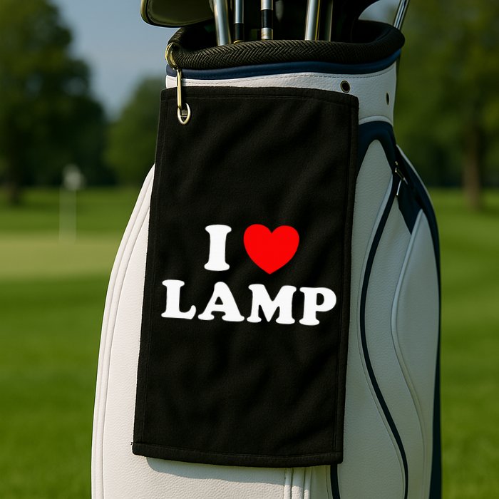 I Love Lamp Funny Light Shade Lampshade Candle Lantern Moth Golf Towel