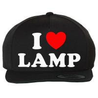 I Love Lamp Funny Light Shade Lampshade Candle Lantern Moth Wool Snapback Cap