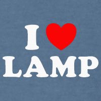 I Love Lamp Funny Light Shade Lampshade Candle Lantern Moth Garment-Dyed Sweatshirt