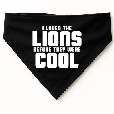 I Loved Lions Before They Were Cool Funny USA-Made Doggie Bandana