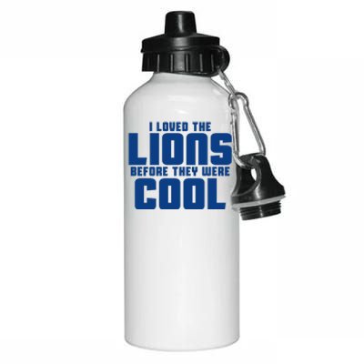 I Loved Lions Before They Were Cool Funny Aluminum Water Bottle