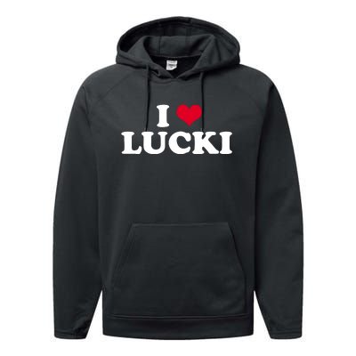 I Love Lucki Performance Fleece Hoodie