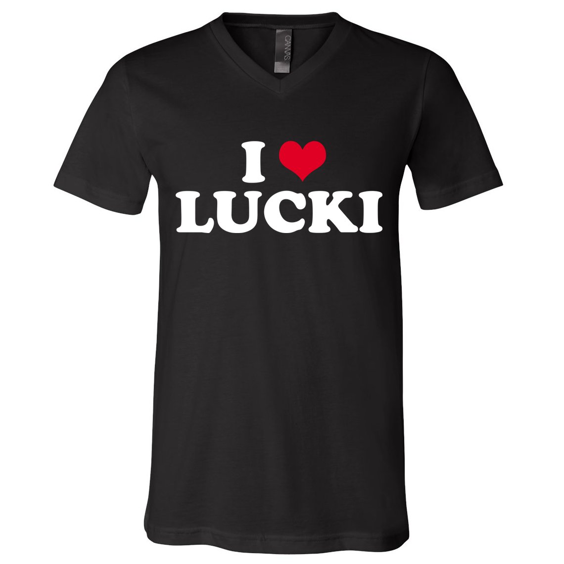 I Love Lucki V-Neck T-Shirt